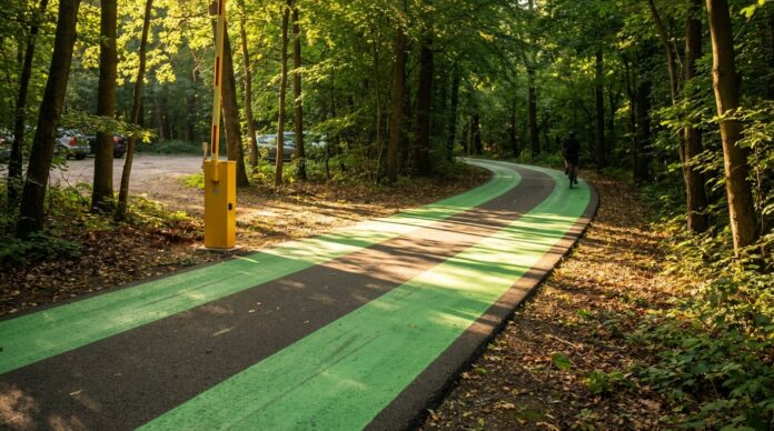 Aleea Privighetorilor Padurea Baneasa pista biciclete parcare amenajare