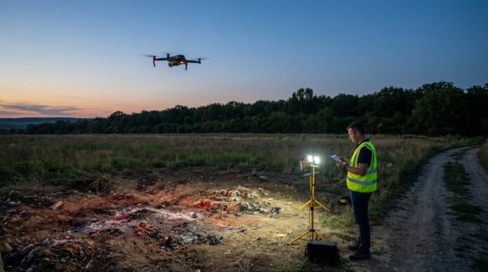 Drona DJI M350 RTK cu camera termica zbor control garda de mediu salaj deseuri