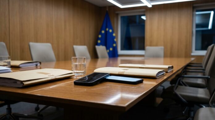 Ministrul ungar Szijjarto si premierul Orban la o reuniune a Consiliului UE szijjarto lavrov