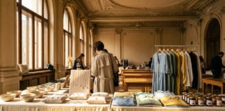 Târg de Paște la Palatul Universul: peste 60 de creatori locali, două weekenduri de modă și design Standuri creatori locali targ de paste Palatul Universul bijuterii ceramica moda