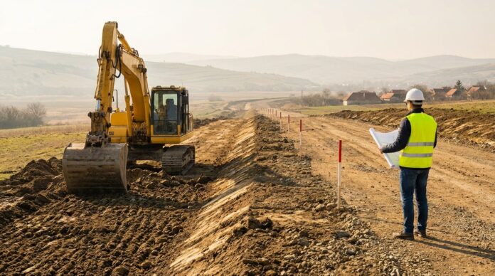 Santier varianta ocolire Sighisoara lucrari drum centura Mures