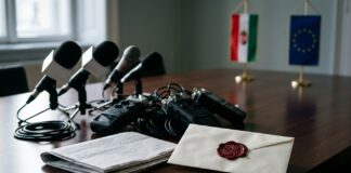 Mișcare proguvernamentală ungară cere Consiliului pentru Pace să monitorizeze alegerile Sediu parlamentar Budapesta alegeri ungaria observatori internationali conferinta presa