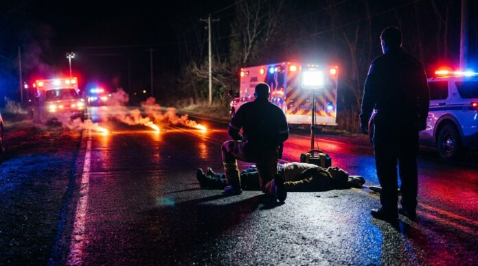 Masini blocate pe DN24 Vaslui accident rutier barbat resuscitat carosabil accident rutier dn24