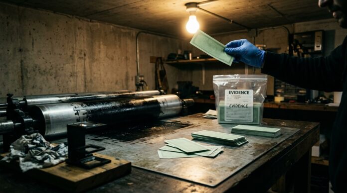 Bancnote false euro confiscate politie imprimerie clandestina Suceava bancnote false suceava