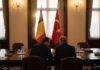 Turcia, partener cu 13 miliarde euro: parlamentele României și Turciei negociază extinderea cooperării Mircea Abrudean intalnire delegatie parlamentara turca Numan Kurtulmus Bucuresti abrudean turcia