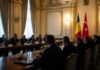 Comerț de 13,5 miliarde USD și posibila vizită Erdogan: Bolojan negociază cu parlamentul Turciei Premierul Bolojan si presedintele parlamentului turc Kurtulmush la Palatul Victoria intrevedere bolojan turcia