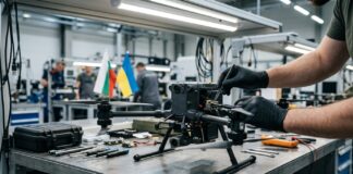 Bulgaria și Ucraina: acord de apărare pe 10 ani cu producție de drone Zelenski si premierul bulgar Ghiurov la conferinta de presa acord aparare Kiev acord aparare ucraina bulgaria