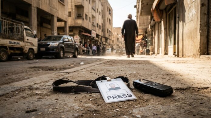 Strada din Bagdad cu masini de politie jurnalista rapita incident jurnalista rapita bagdad