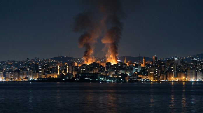 Explozie in Beirut atac israelian comandant Hezbollah lovituri aeriene noapte lovituri beirut