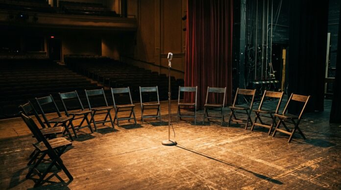 Afis protest Teatrelli campanie LipsaDeViziune institutii culturale Bucuresti teatrelli protest