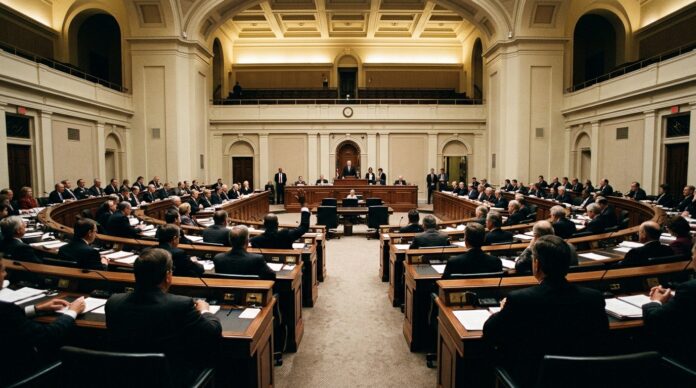 Sala plenului Senatului Romaniei vot secretar general adjunct Badoiu secretar general adjunct senat