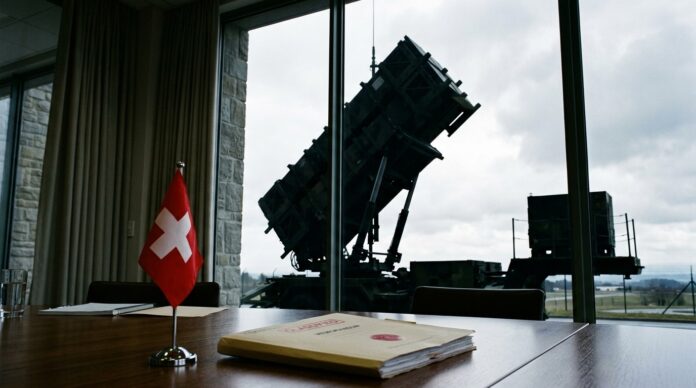 Sistem de aparare aeriana Patriot pe teren militar elvetian lansator rachete patriot elvetia