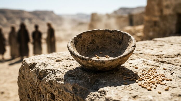 Depozit de cereale gol in tara araba criza insecuritate alimentara Orient Mijlociu