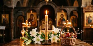 Sfânta Lumină de la Ierusalim a ajuns în România Sfanta Lumina Ierusalim a ajuns in Romania - Patriarhul