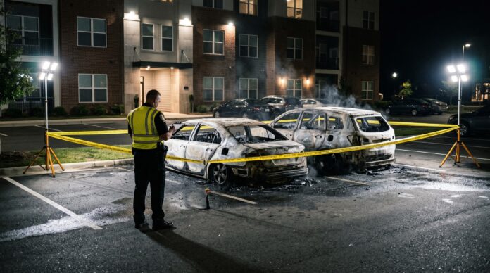municipiul fagaras incendiat doua masini ince trei barbati varste