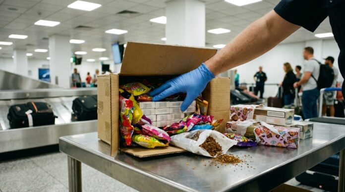 pachete de tigari confiscate aeroportul henri coanda otopeni pasager vietnamez