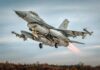 Un avion românesc a neutralizat o dronă în Estonia fortelor aeriene romane f-16 drona estonia misiune nato politie aeriana