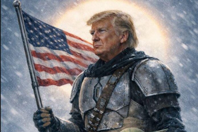casa alba imagine AI trump mandalorian ziua star wars 4 mai