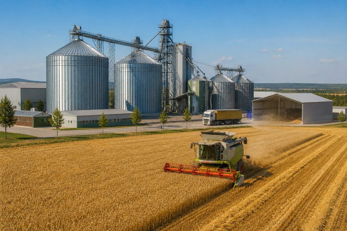 Silozuri de cereale și infrastructură agricolă