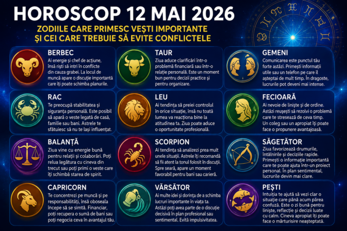 semne zodiacale horoscop 12 mai 2026 vesti zodii schimbari