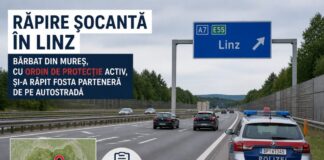 Răpire șocantă în Linz: bărbat din Mureș, cu ordin de protecție activ, și-a răpit fosta parteneră de pe autostradă