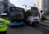 Accident la Piața Sudului: un autobuz și un tramvai implicate, un pasager a fost transportat la spital