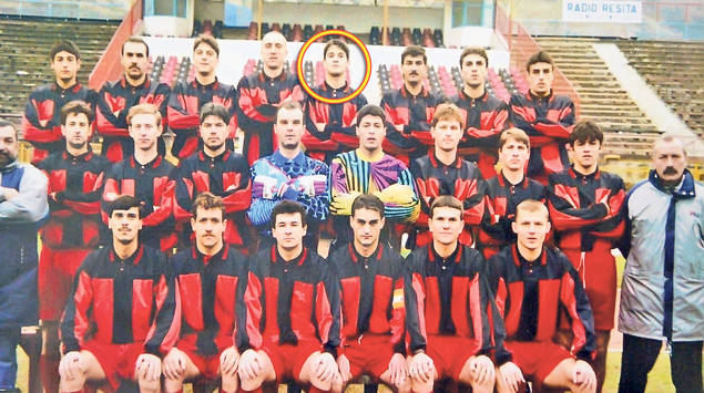Cristian Chivu (medalion) la CSM Reșița