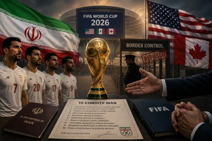 cupa mondiala 2026 iran conditii fifa delegatie vize irgc