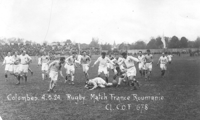 Meciul Franța România la rugby, Paris 1924