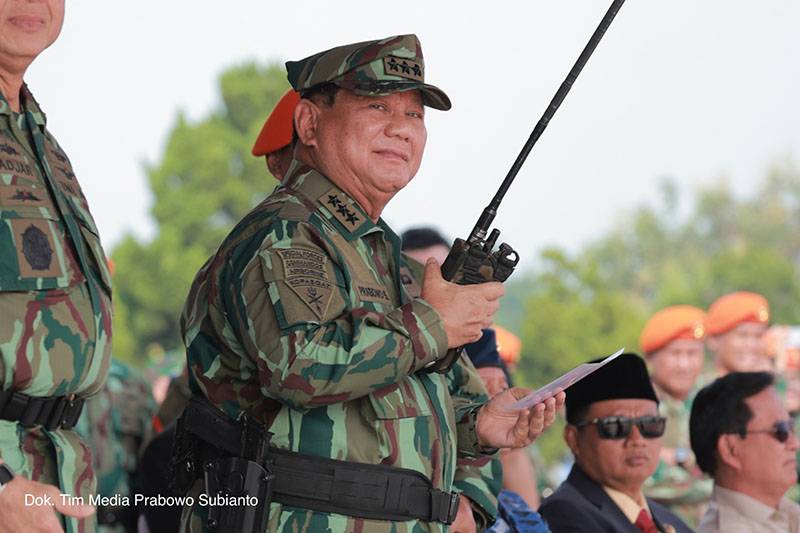 Prabowo Subianto în uniformă militară