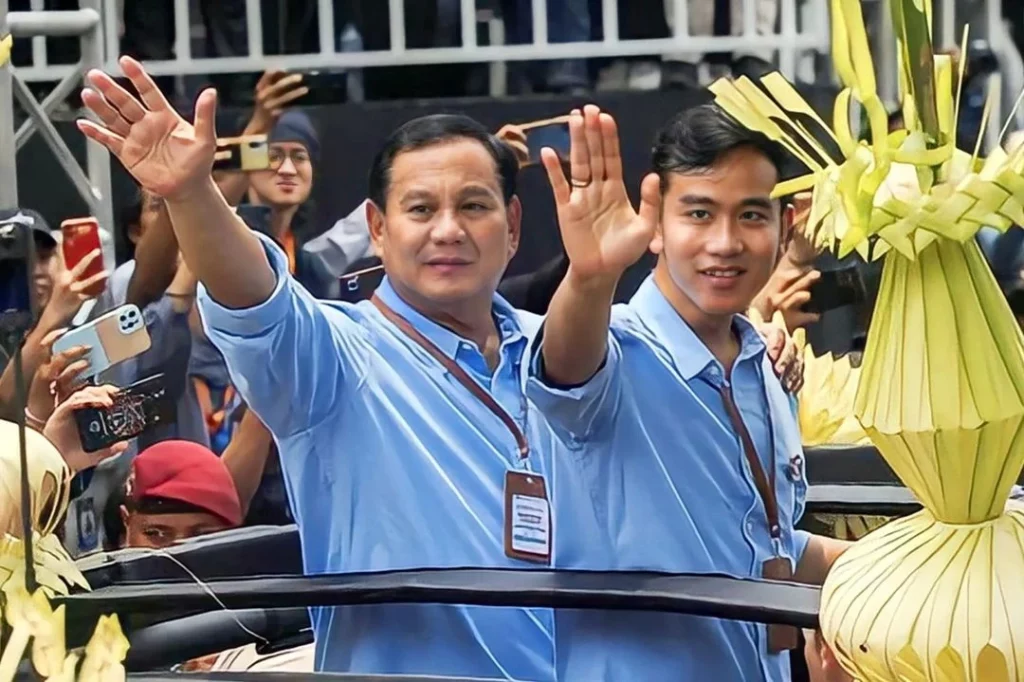 Prabowo Subianto și Gibran Rakabuming Raka în campanie