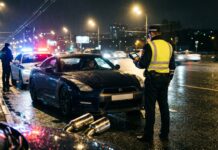 Capitală: Zeci de amenzi pentru zgomot în trafic, una de 8.000 de lei zgomot in trafic politia rutiera bucuresti amenzi noapte calea victoriei