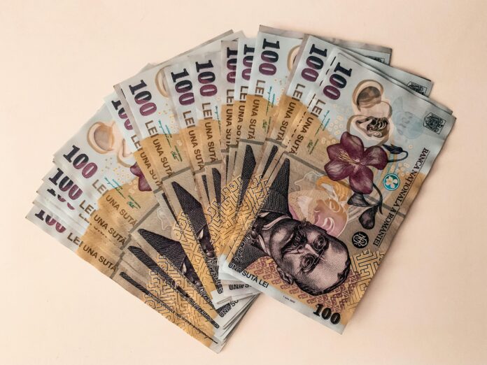deprecierea leului curs oficial BNR euro maxim istoric grafic