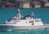 Viitoarea corvetă a României, filmată traversând Bosforul în drum spre Marea Neagră clasa hisar corveta romanie tranzit bosfor marea neagra 2026