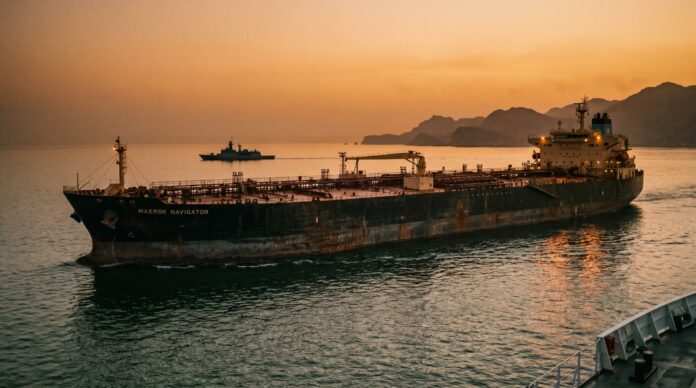 stramtoarea ormuz tanc petrolier lovit proiectile escorta sua marina