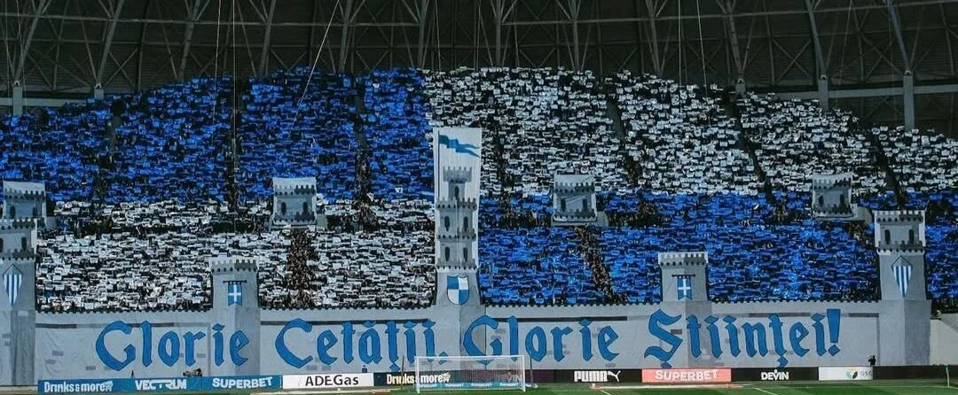 Suporteri ai Craiovei pe stadion